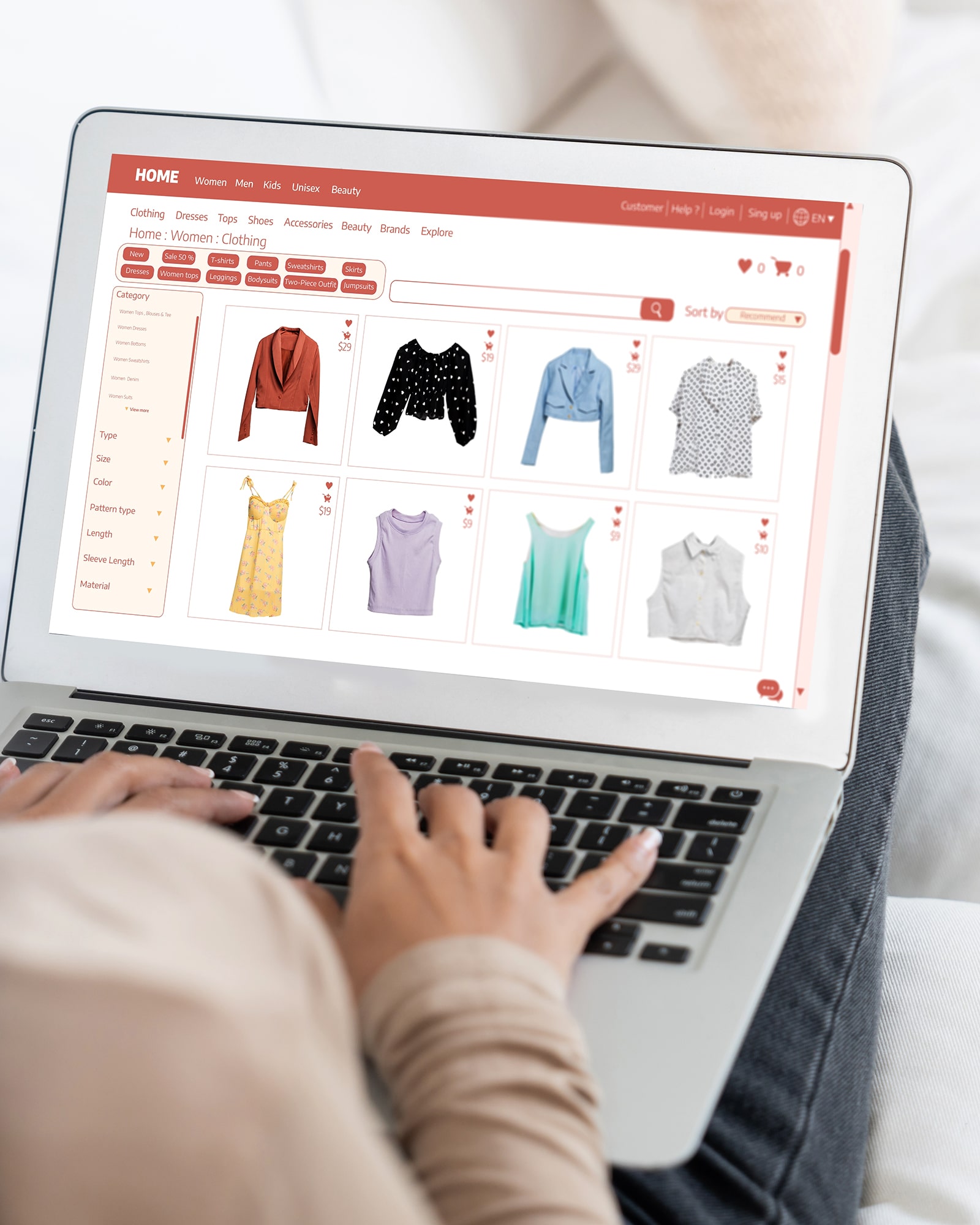 eCommerce UX/UI Design