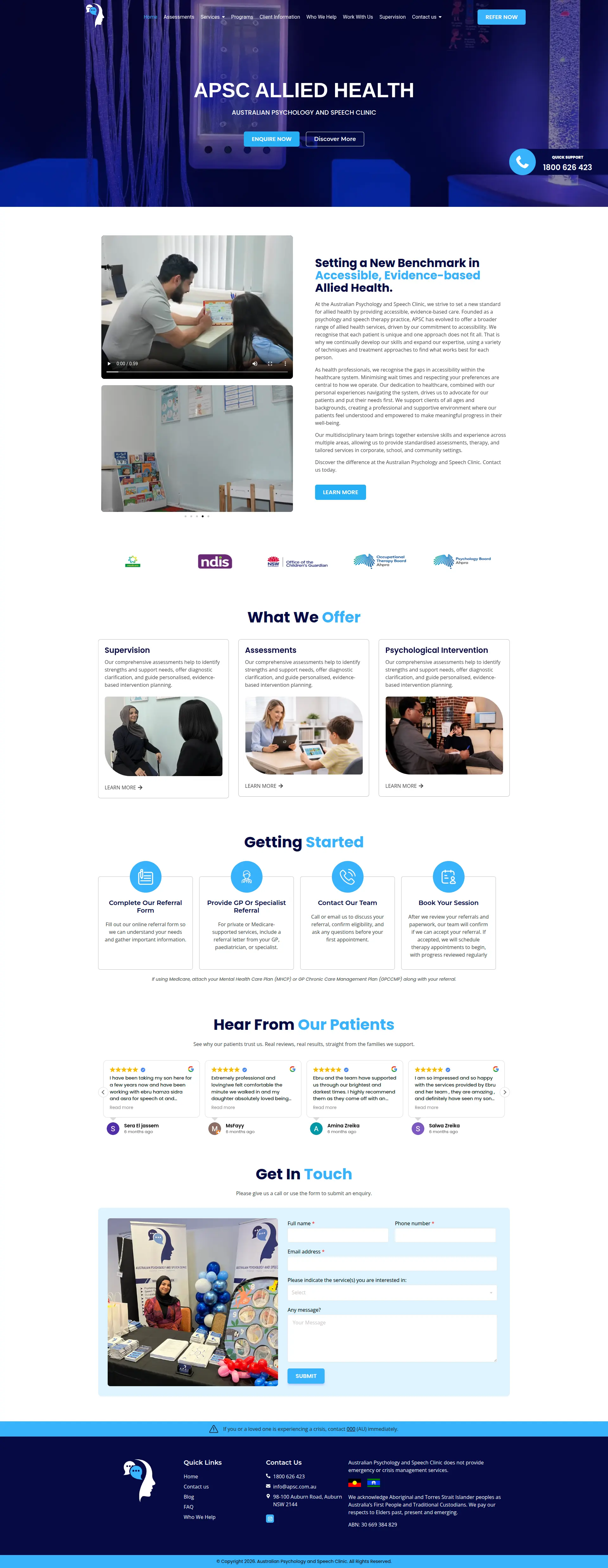 Australian Psychology and Speech Clinic