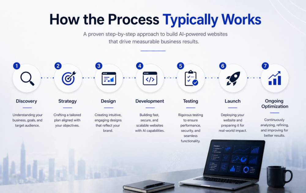 AI-powered website development process