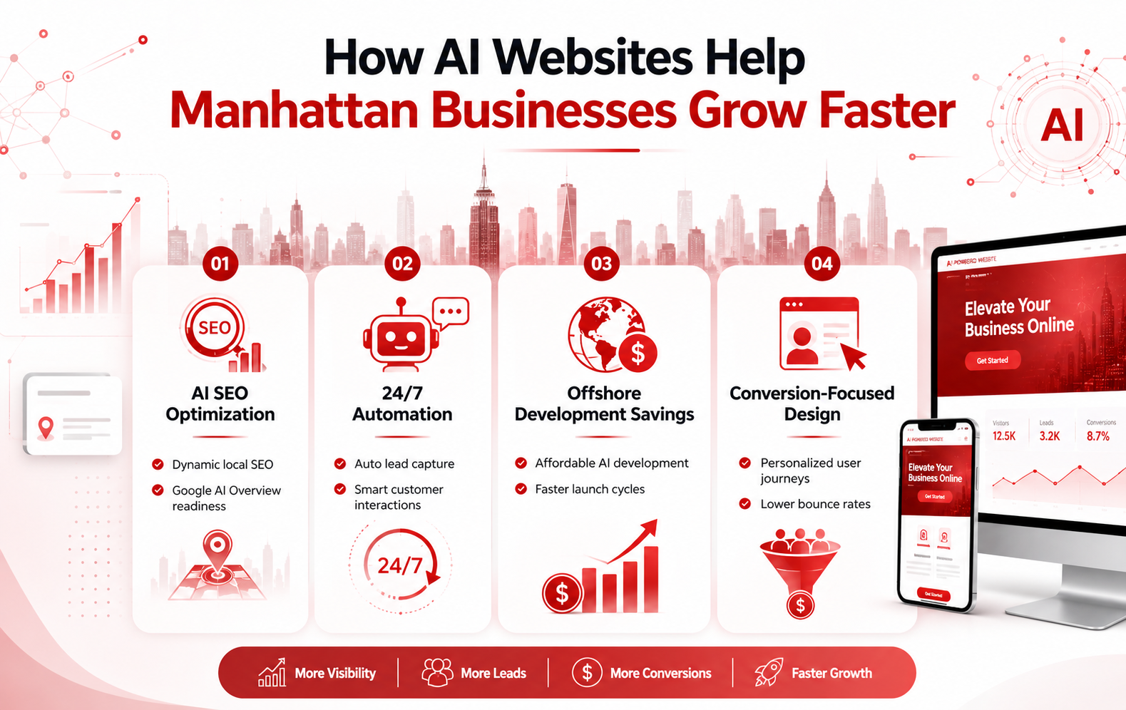 AI website development improves local SEO performance