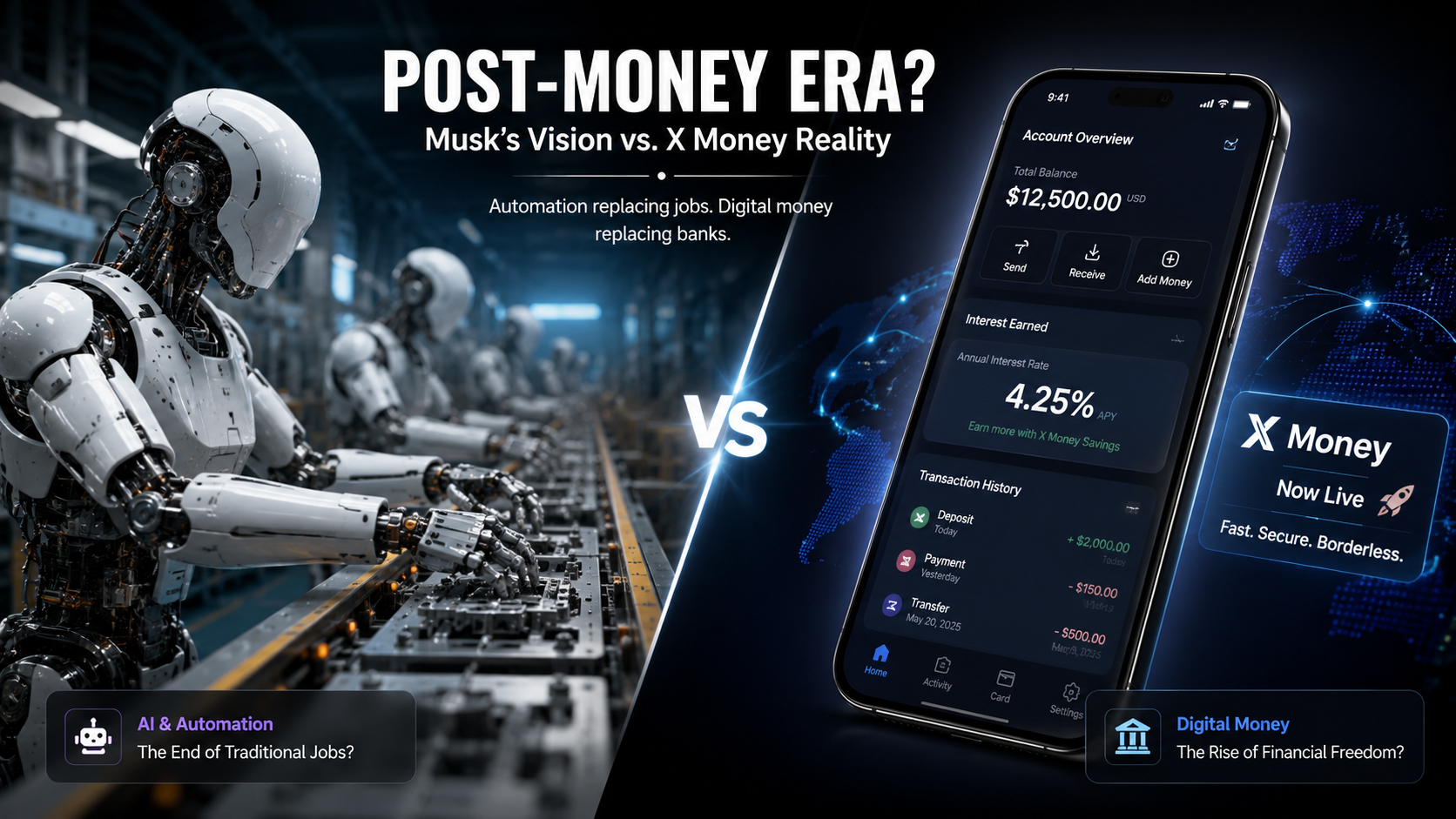 Post-Money Era: Robots vs. Digital Banking