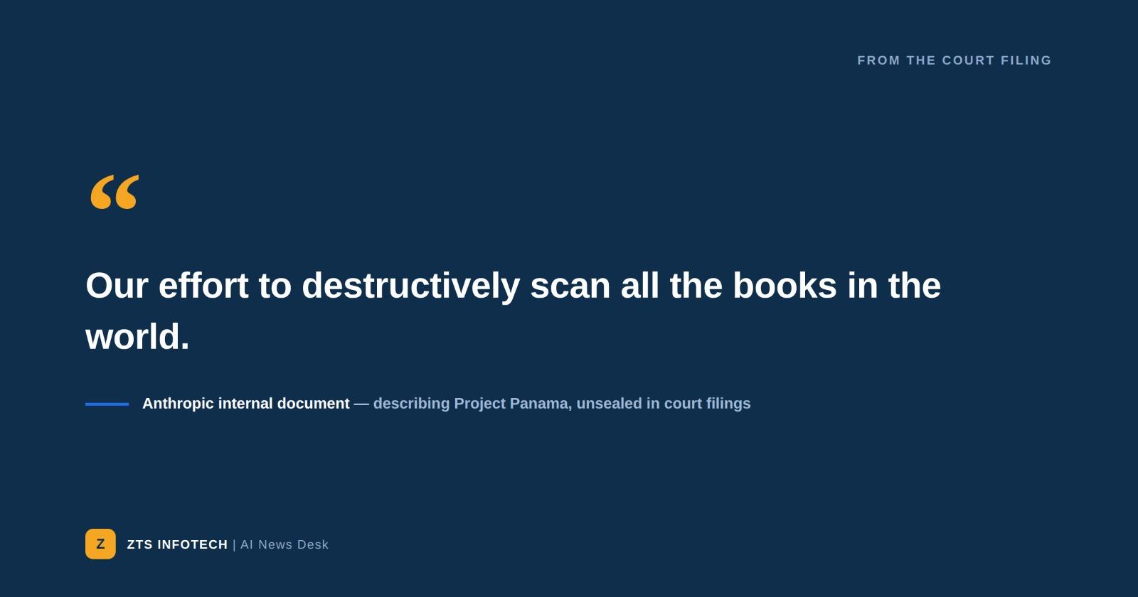 Anthropic Project Panama quote: